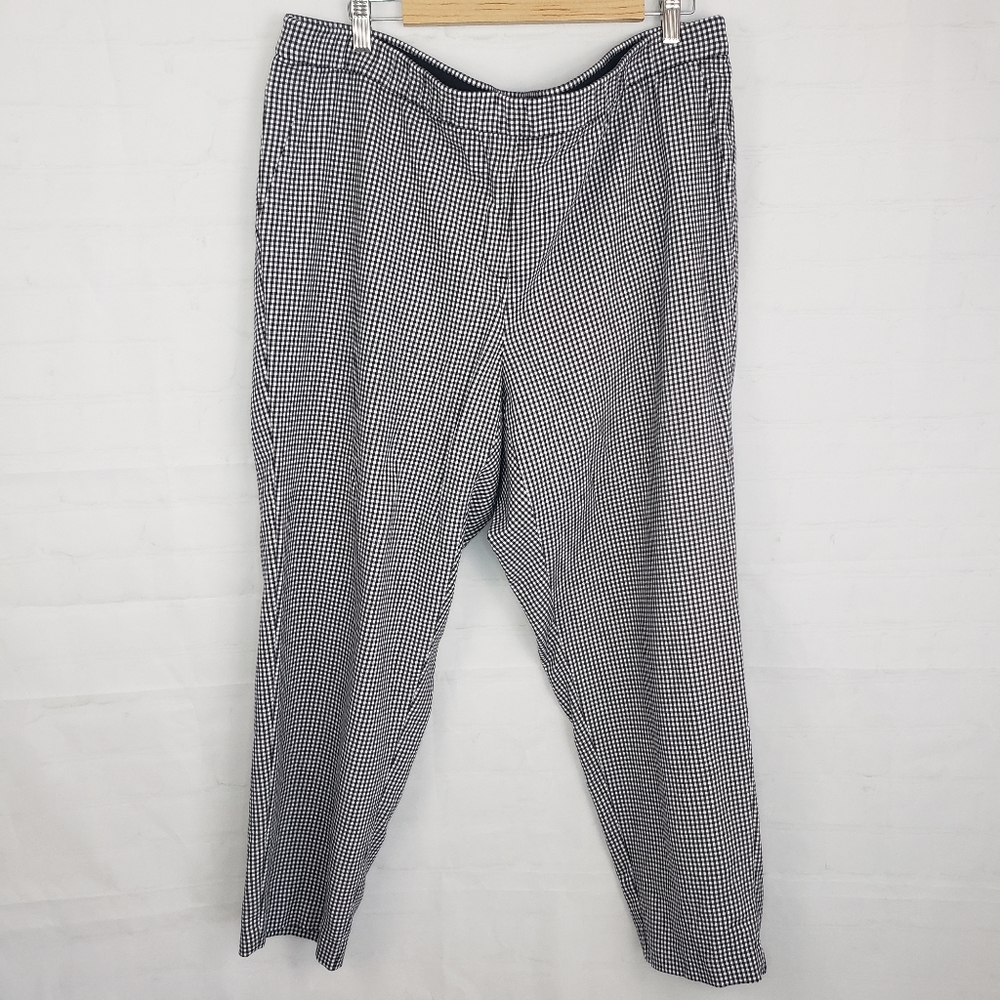 J.Jill Leggings Stretch Ankle Pants Black White